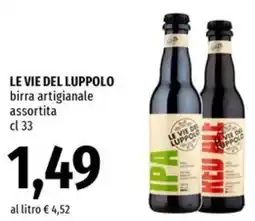 Famila Superstore LE VIE DEL LUPPOLO birra artigianale offerta