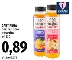 Famila Superstore SANT'ANNA SanFruit zero offerta