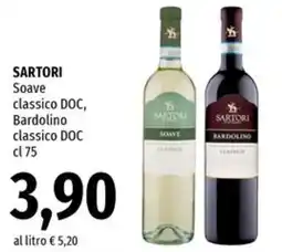 Famila Superstore SARTORI Soave classico DOC, Bardolino classico DOC offerta