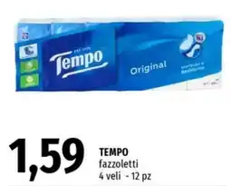 Famila Superstore TEMPO fazzoletti offerta