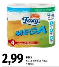Famila Superstore FOXY carta Igienica Mega offerta