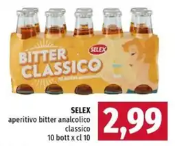 Famila Superstore SELEX aperitivo bitter analcolico classico offerta
