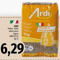 Famila Superstore ARDI Pellet 100% abete puro Legno ENPLUS A1 offerta