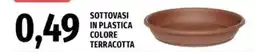 Famila Superstore Sottovasi in plastica colore terracotta offerta