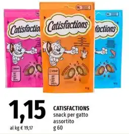 Famila Superstore CATISFACTIONS snack per gatto offerta