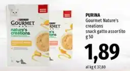Famila Superstore PURINA Gourmet Nature's creations snack gatto offerta
