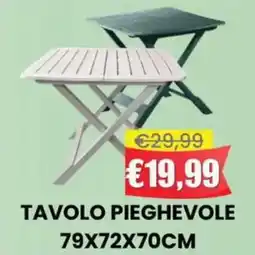 Pingo Market Tavolo pieghevole 79x72x70cm offerta