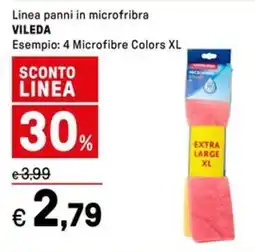 Iper La Grande Linea panni in microfribra VILEDA offerta