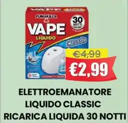 Pingo Market Elettroemanatore liquido classic ricarica liquida 30 notti offerta