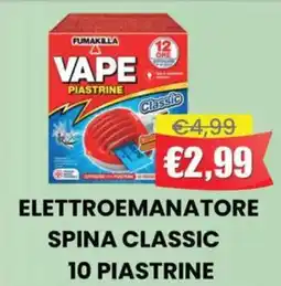 Pingo Market Elettroemanatore spina classic 10 piastrine offerta
