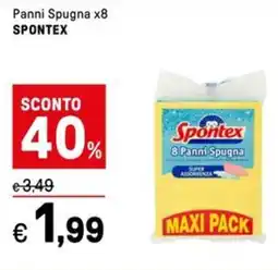 Iper La Grande Panni Spugna x8 SPONTEX offerta