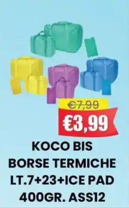 Pingo Market Koco bis borse termiche +23+ice pad ass12 offerta