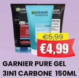 Pingo Market Garnier pure gel 3in1 carbone offerta