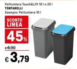 Iper La Grande Pattumiera Touch&Lift TONTARELLI offerta