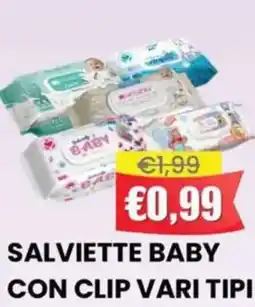 Pingo Market Salviette baby con clip offerta