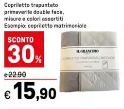 Iper La Grande Copriletto trapuntato primaverile double face offerta