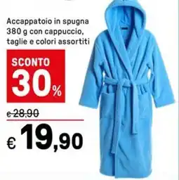 Iper La Grande Accappatoio in spugna con cappuccio offerta