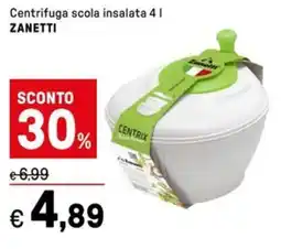 Iper La Grande Centrifuga scola insalata ZANETTI offerta