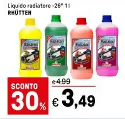 Iper La Grande Liquido radiatore -26° RHÜTTEN offerta