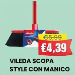 Pingo Market Vileda scopa style con manico offerta