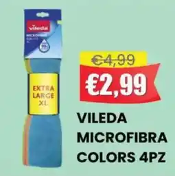 Pingo Market Vileda microfibra COLORS 4PZ offerta