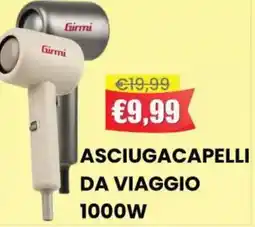 Pingo Market Girmi asciugacapelli da viaggio 1000W offerta