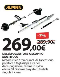 Kreo Brico e Casa Alpina decespugliatore a scoppio multitool offerta