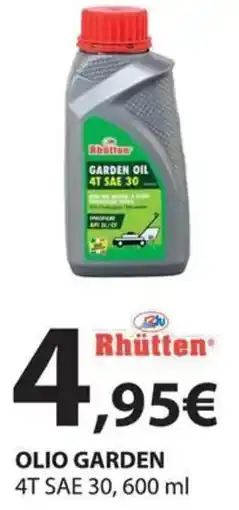 Kreo Brico e Casa Rhutten olio garden 4T SAE 30 offerta