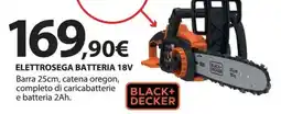 Kreo Brico e Casa Black+ decker elettrosega batteria 18V offerta