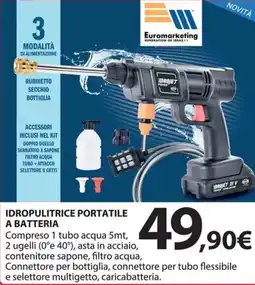 Kreo Brico e Casa Idropulitrice portatile a batteria offerta