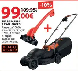 Kreo Brico e Casa Black+ decker set rasaerba e tagliabordi offerta