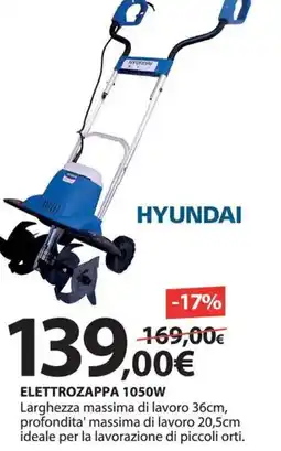 Kreo Brico e Casa Hyundai elettrozappa 1050W offerta