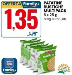 Eurospin Patatine rustiche multipack offerta