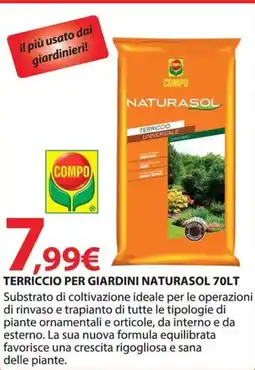 Kreo Brico e Casa Compo terriccio per giardini naturasol offerta