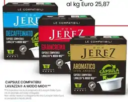 Eurospin DON JEREZ capsule caffè aromatico/ decaffeinato/ grancrema offerta