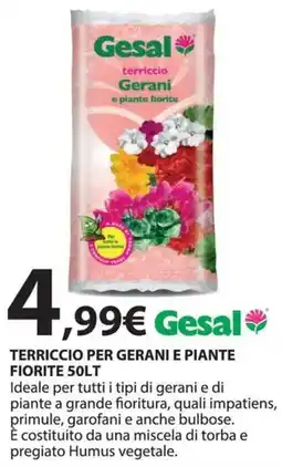 Kreo Brico e Casa Gesal terriccio per gerani e piante fiorite offerta