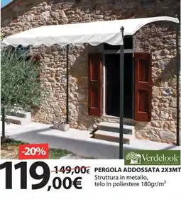 Kreo Brico e Casa Verdelook pergola addossata offerta