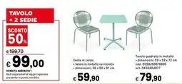 Iper La Grande Tavolo + 2 sedie offerta