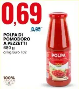 Eurospin Polpa di pomodoro a pezzetti offerta