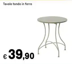 Iper La Grande Tavolo tondo in ferro offerta