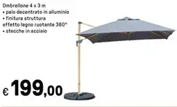 Iper La Grande Ombrellone 4 x 3m offerta