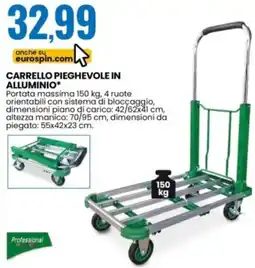 Eurospin Carrello pieghevole in alluminio offerta