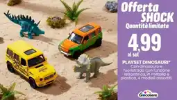 Eurospin Giocoliere playset dinosauri offerta