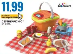 Eurospin Giocoliere cestino picnic offerta
