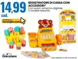 Eurospin Giocoliere registratore di cassa con accessori offerta