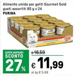 Iper La Grande Alimento umido per gatti Gourmet Gold PURINA offerta