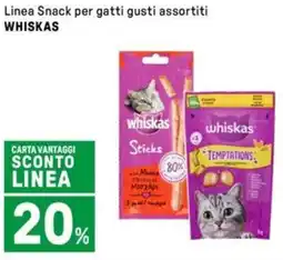 Iper La Grande Linea Snack per gatti WHISKAS offerta