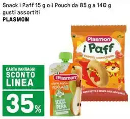 Iper La Grande Snack i Paff o i Pouch PLASMON offerta