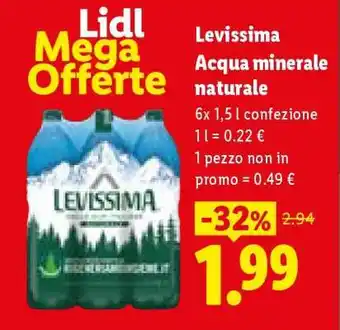 Levissima Acqua minerale naturale