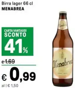 Iper La Grande Birra lager MENABREA offerta